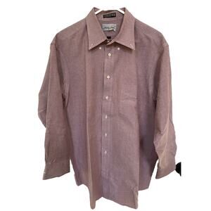 Jeremy Slade Men’s Long Sleeve Shirt 17 1/2 X 34 Cotton/polyester Purple Office